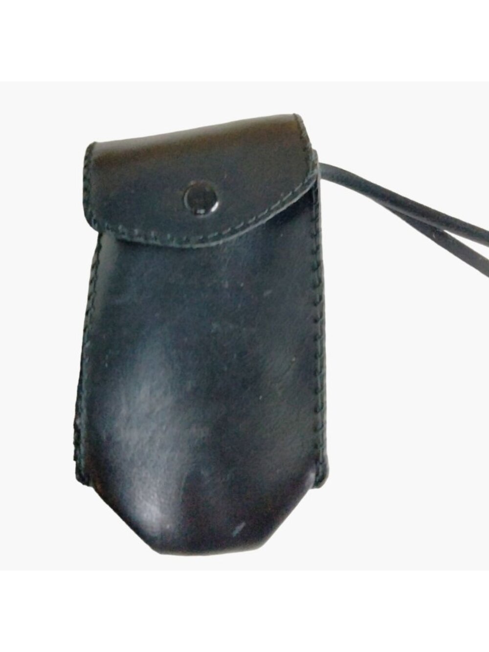 Vintage Camera  Case Black Leather Pouch Wrist Strap Phone Storage Bag